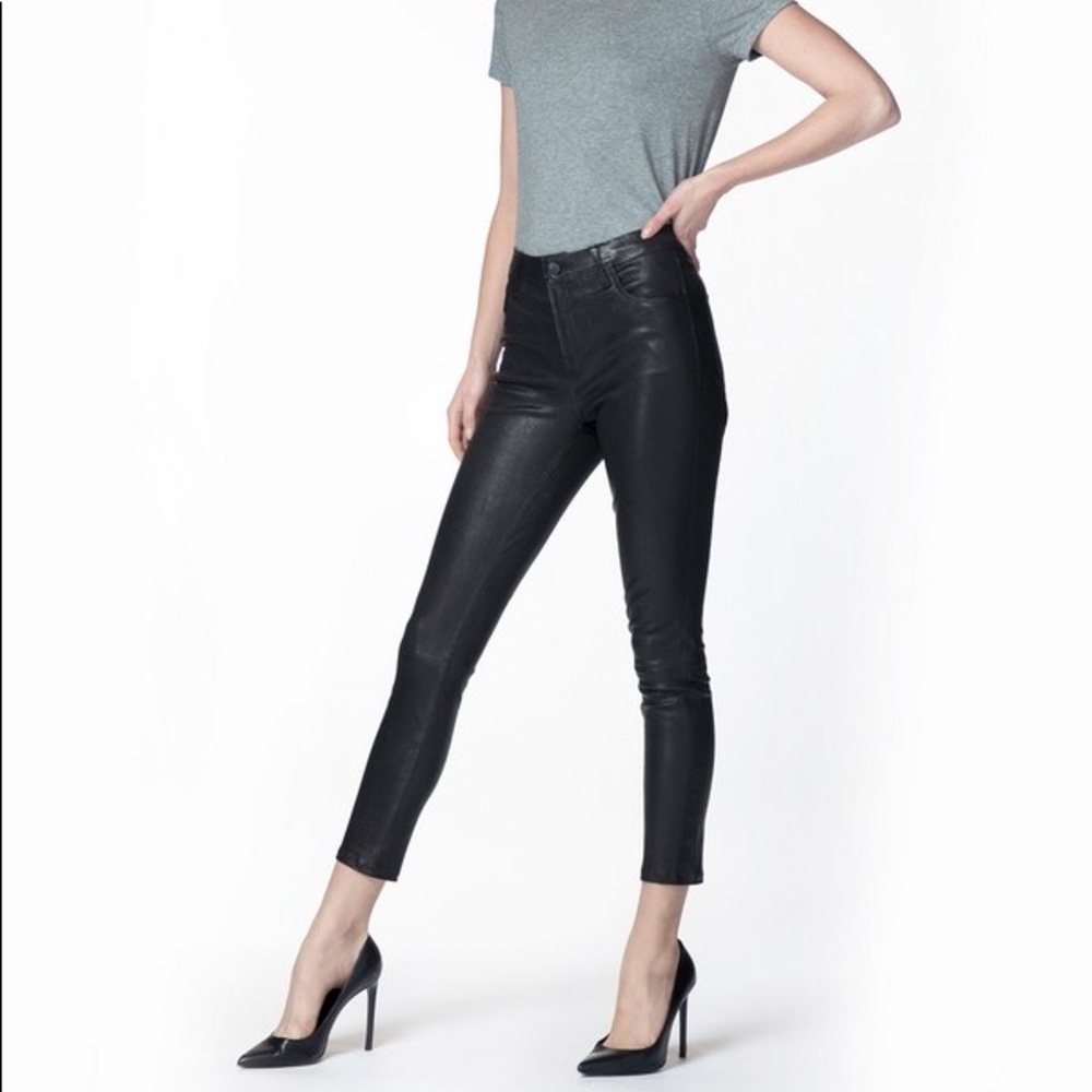 {J Brand for Harrods} Coated Sparkle Indigo Jeans